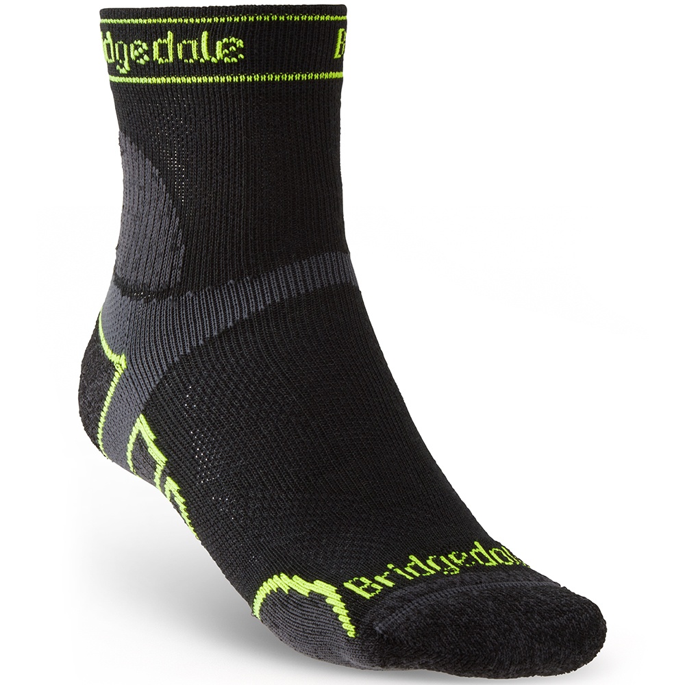Bridgedale Mens Trail Run Light T2 Merino Sport Socks Large - UK 9-11.5 (EU 44-47)