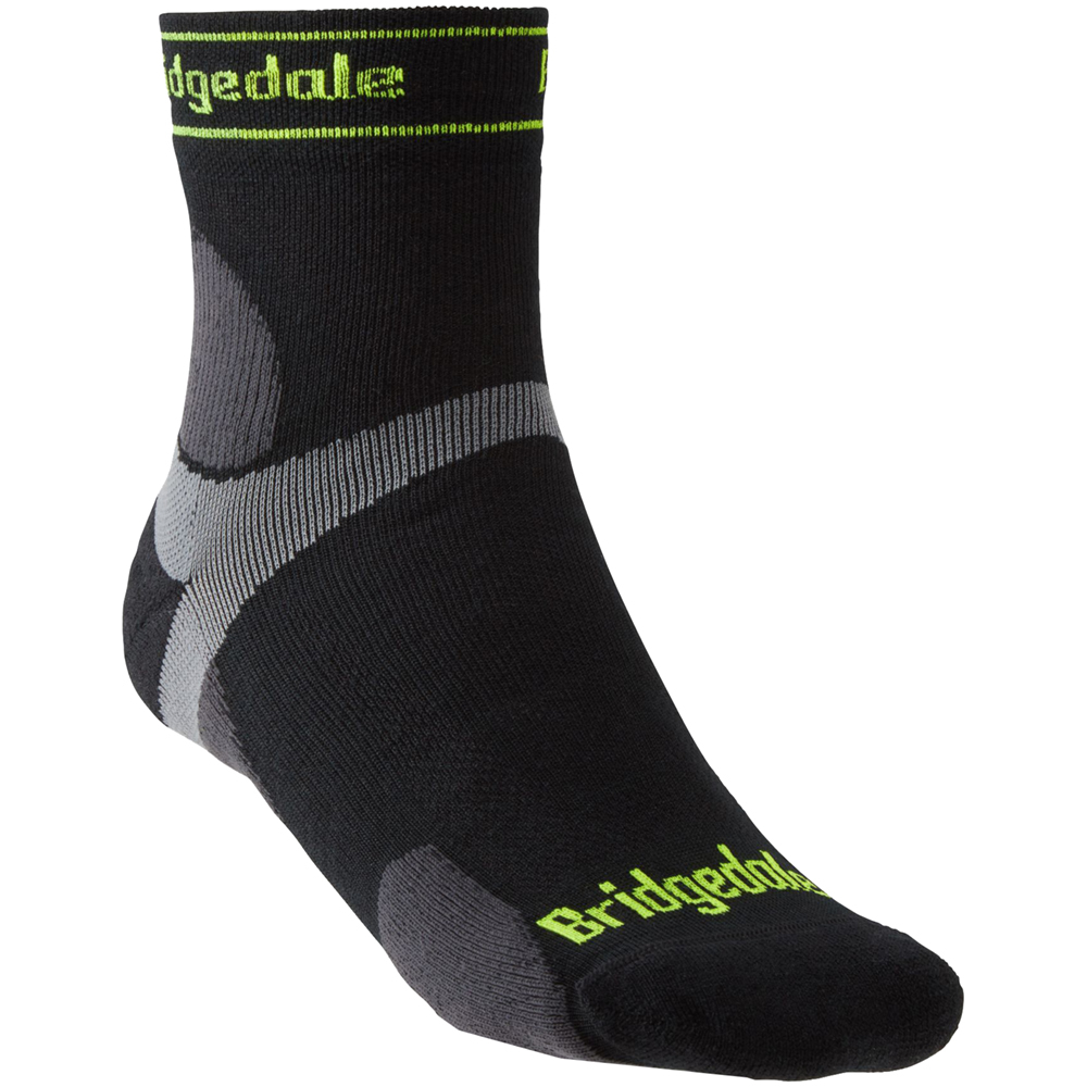 Bridgedale Mens Trail Run Ultralight T2 Sport 3/4 Crew Socks X-Large - UK 12+ (EU 48+, US 13+)