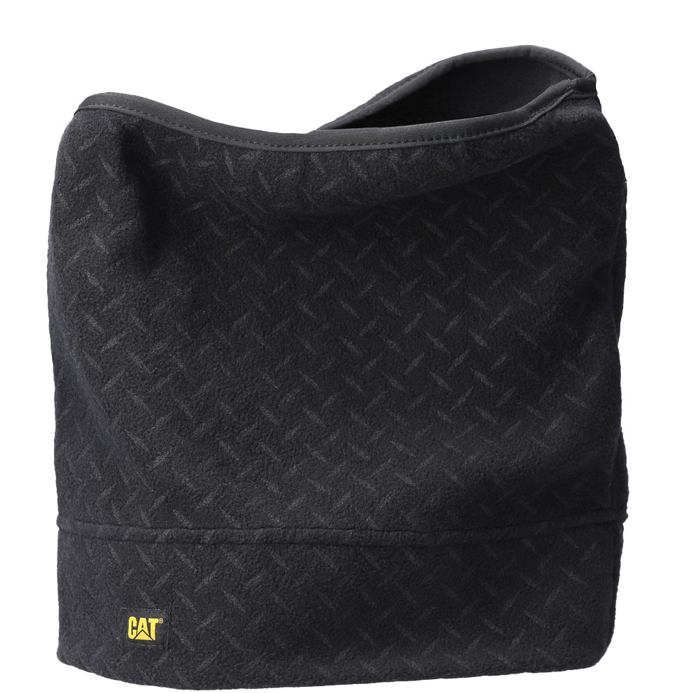 Caterpillar Mens Branded Fleece Neckwarmer Black One Size