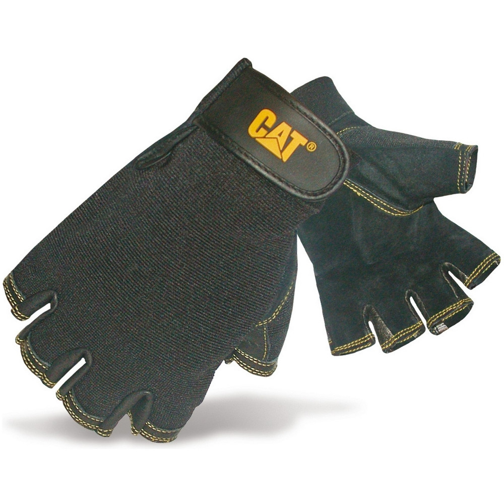 Product image of CAT Workwear Mens Workwear Pig Skin Heavy Duty Fingerless Gloves Large