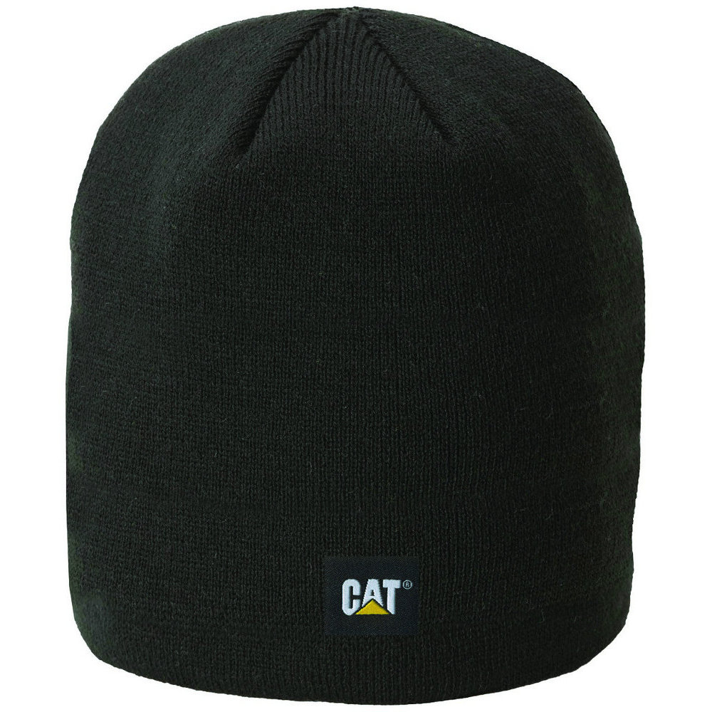 CAT Workwear Mens & Womens/Ladies 100% Acrylic Logo Knit Cap One Size