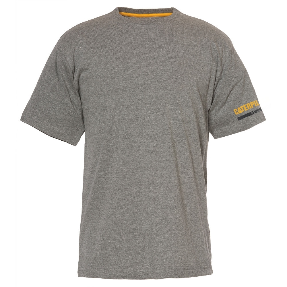 Caterpillar Mens Essentials Lightweight Cotton Blend T Shirt XXL - Chest 47-49’ (119-124cm)