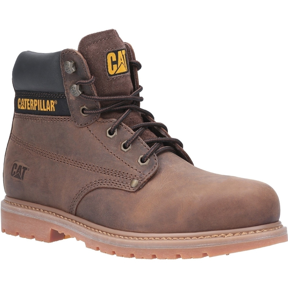 Caterpillar Mens Powerplant GYW Lace Up Leather Safety Boots UK Size 10 (EU 44)