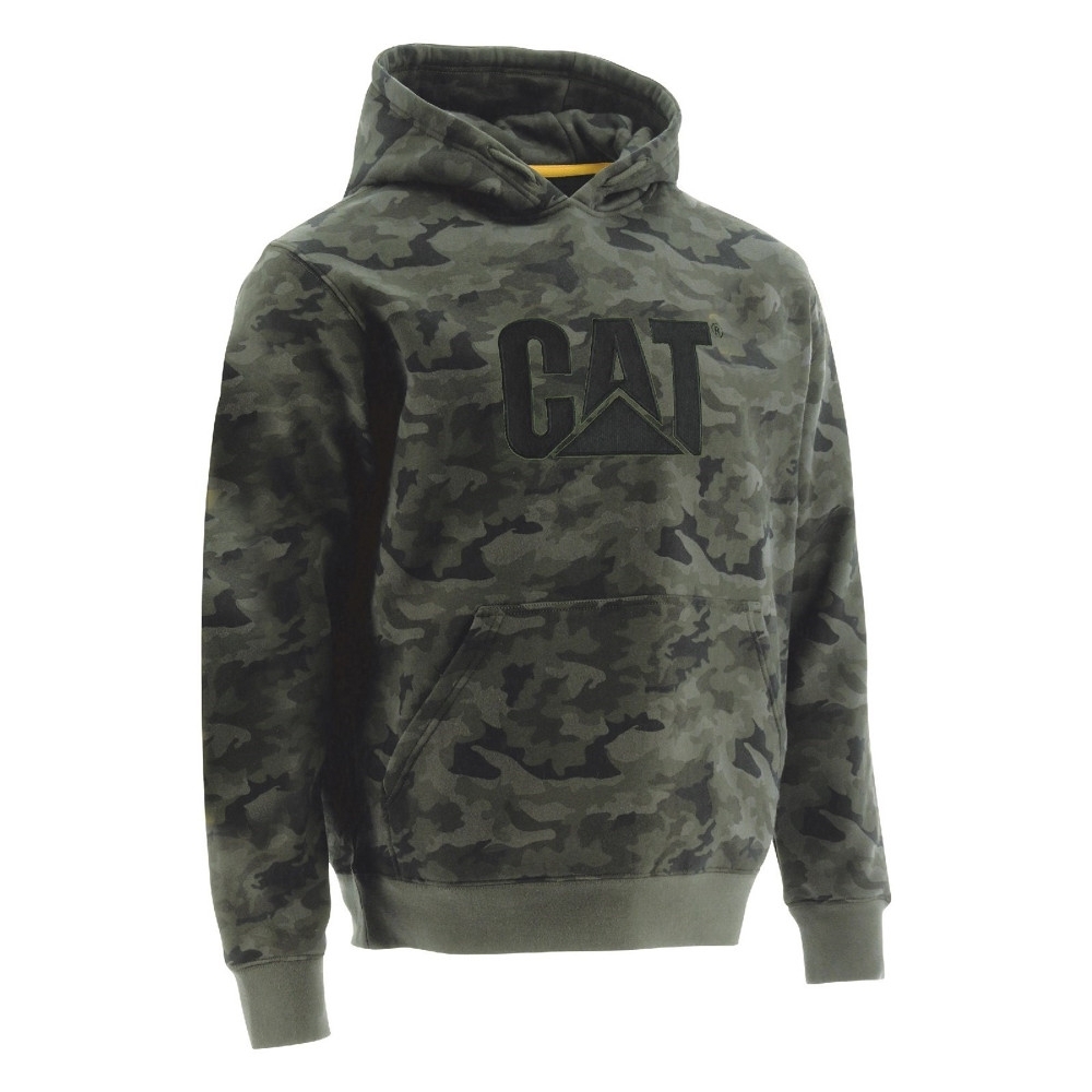 Caterpillar Mens Trademark Hooded Logo Work Sweatshirt XXL - Chest 50-53’ (127 - 132cm)