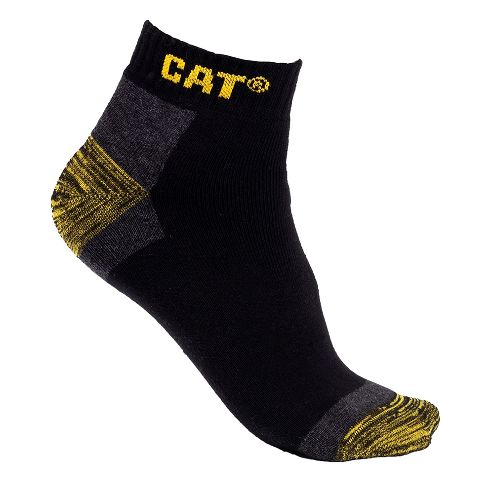 Product image of CAT Workwear Mens Premium 3 Pack Pair Trainer Work Socks One Size