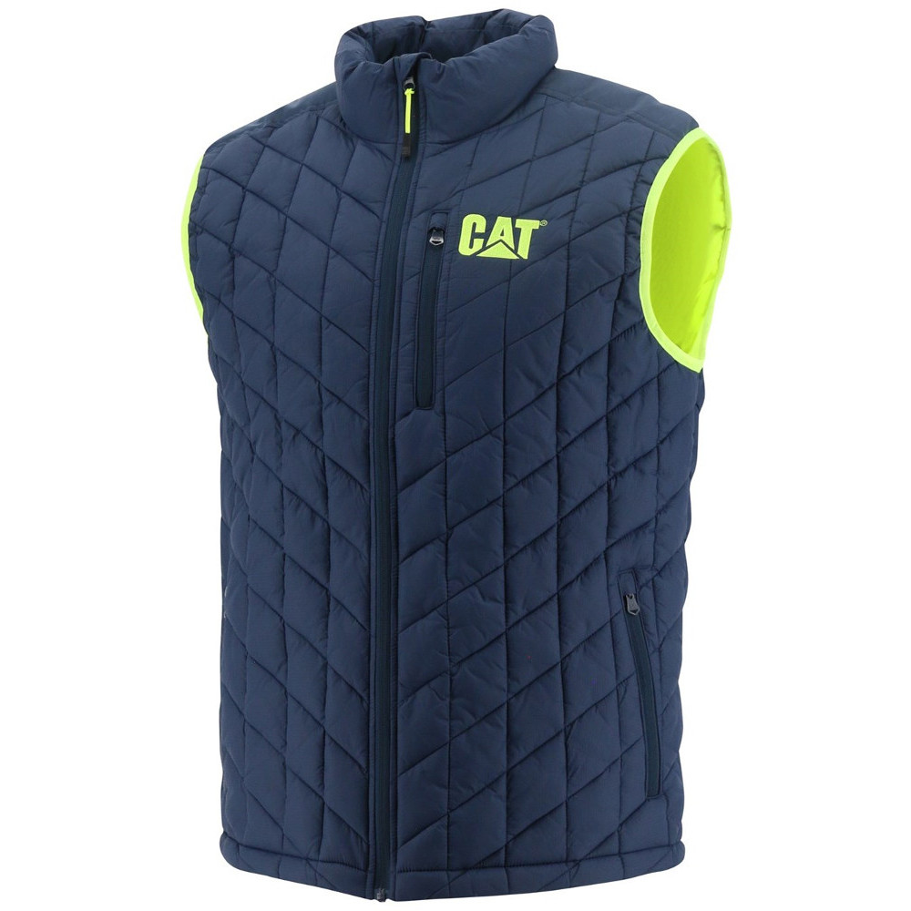 CAT Workwear Mens Insulated Quilted Bodywarmer Gilet Vest XXL - Chest 50 - 53’ (127 - 132cm)