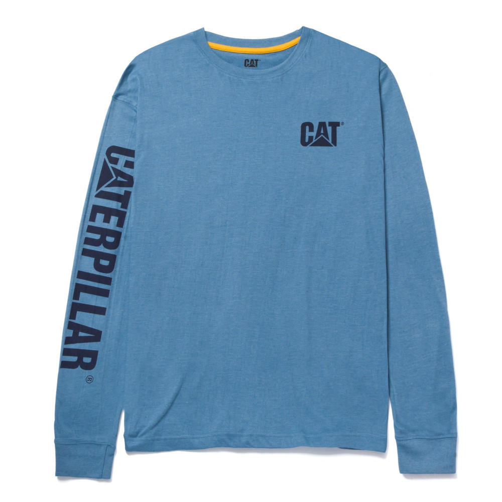 CAT Workwear Mens Trademark Banner Long Sleeve T Shirt S - Chest 34-37’ (87 - 94cm)