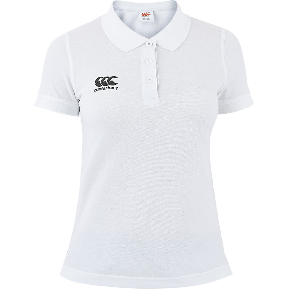 Canterbury Womens/Ladies Waimak CCC Logo Polycotton Polo Shirt 12 - Chest 36’ (92cm)
