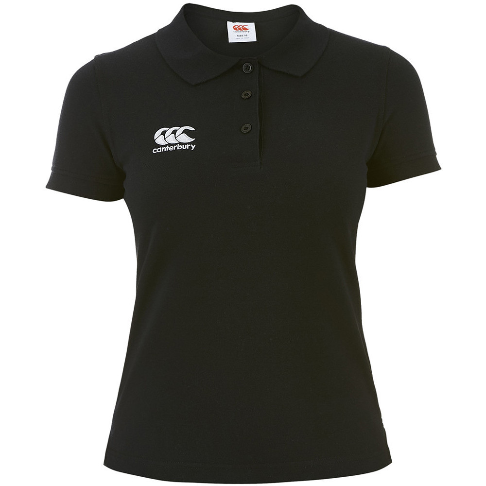 Canterbury Womens/Ladies Waimak CCC Logo Polycotton Polo Shirt 16 - Chest 40’ (102cm)