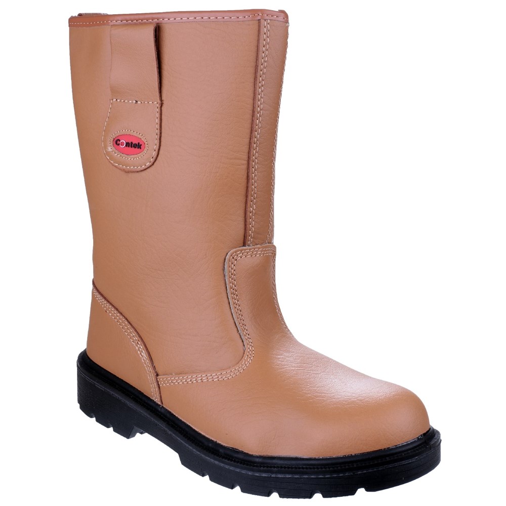 Centek Mens FS334 Safety Rigger Leather Steel Toe Boots UK Size 10 (EU 44)