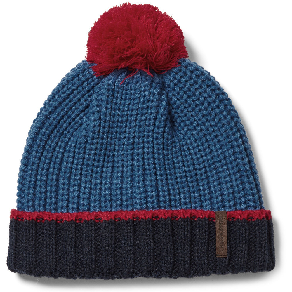 Product image of Craghoppers Boys Burrow Warm Knit Bobble Beanie Hat 9-13 Years