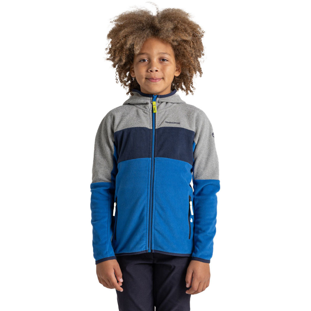 Craghoppers Boys Linden Hooded Micro Fleece Jacket 13 Years - Chest 32.5’ (83cm)