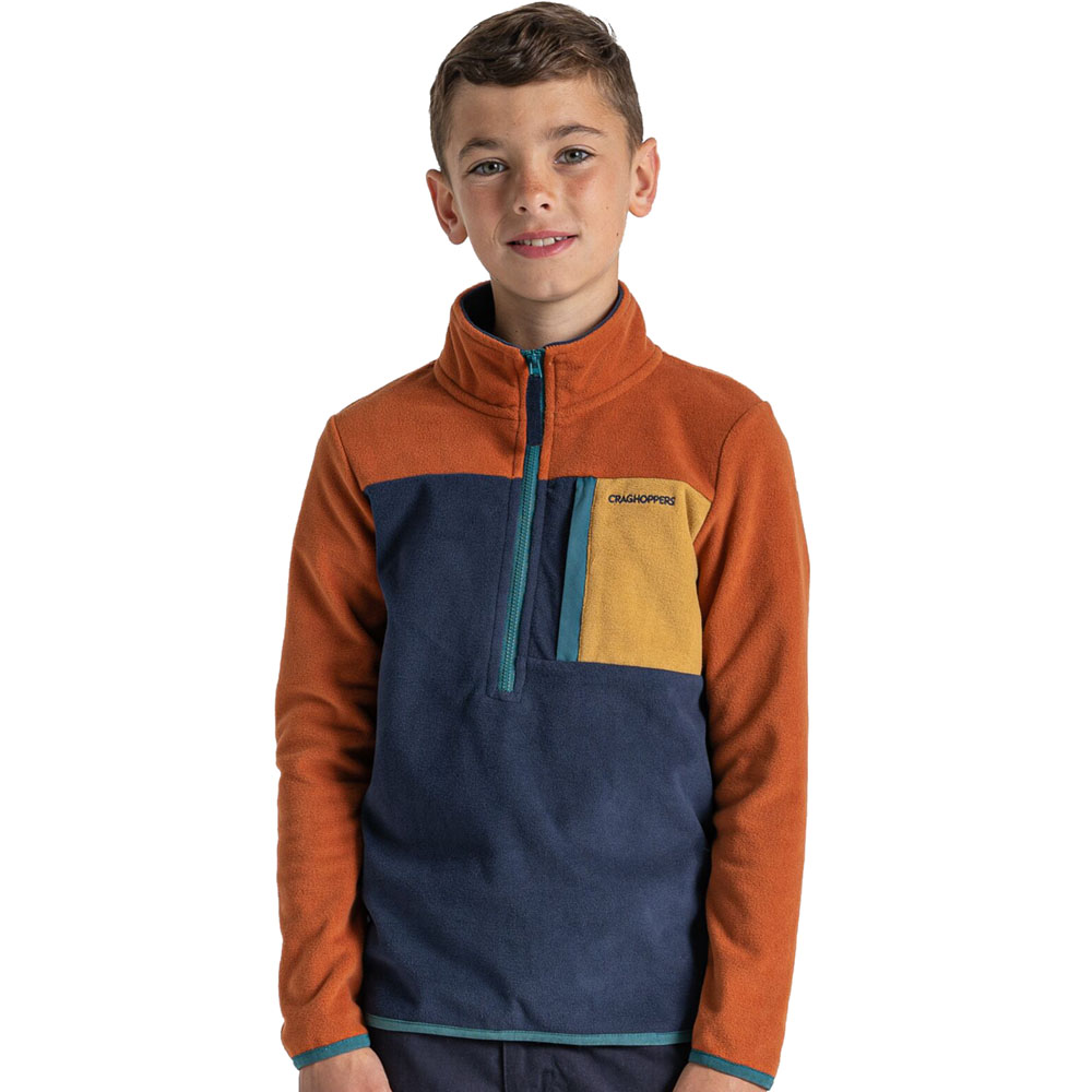 Craghoppers Boys Tama Half Zip Relaxed Fit Fleece Jacket 13 Years - Chest 32.5’ (83cm)