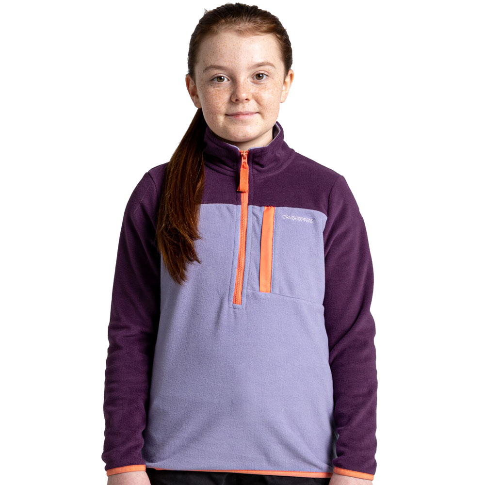 Craghoppers Girls Tama Half Zip Relaxed Fit Fleece Jacket 11-12 Years - Chest 29.5-31’ (75-79cm)
