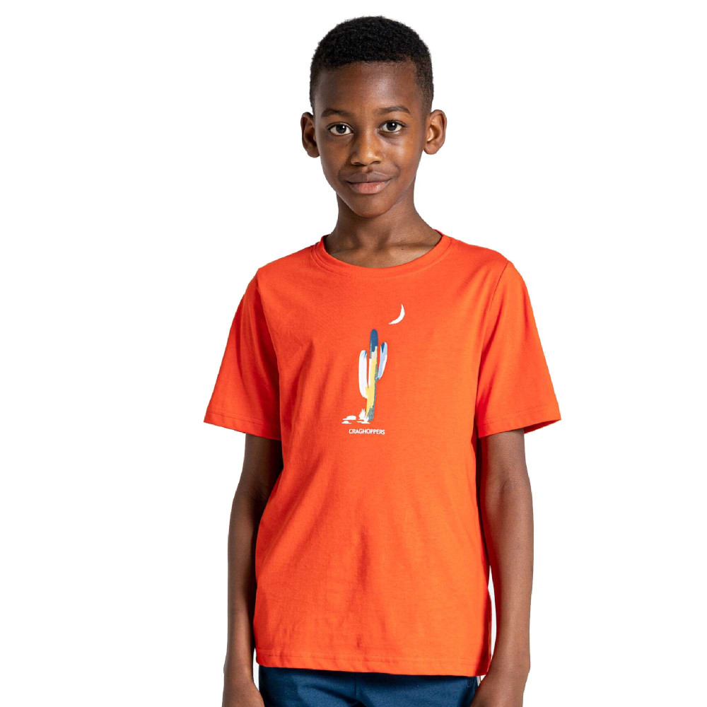 Product image of Craghoppers Boys Tate Relaxed Fit Short Sleeve T Shirt 11-12 Years - Chest 29.5-31' (75-79cm)