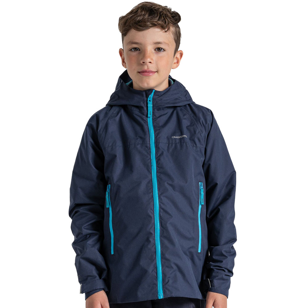 Craghoppers Boys Minato Relaxed Fit Waterproof Jacket 5-6 Years - Chest 23.25-24’ (59-61cm)