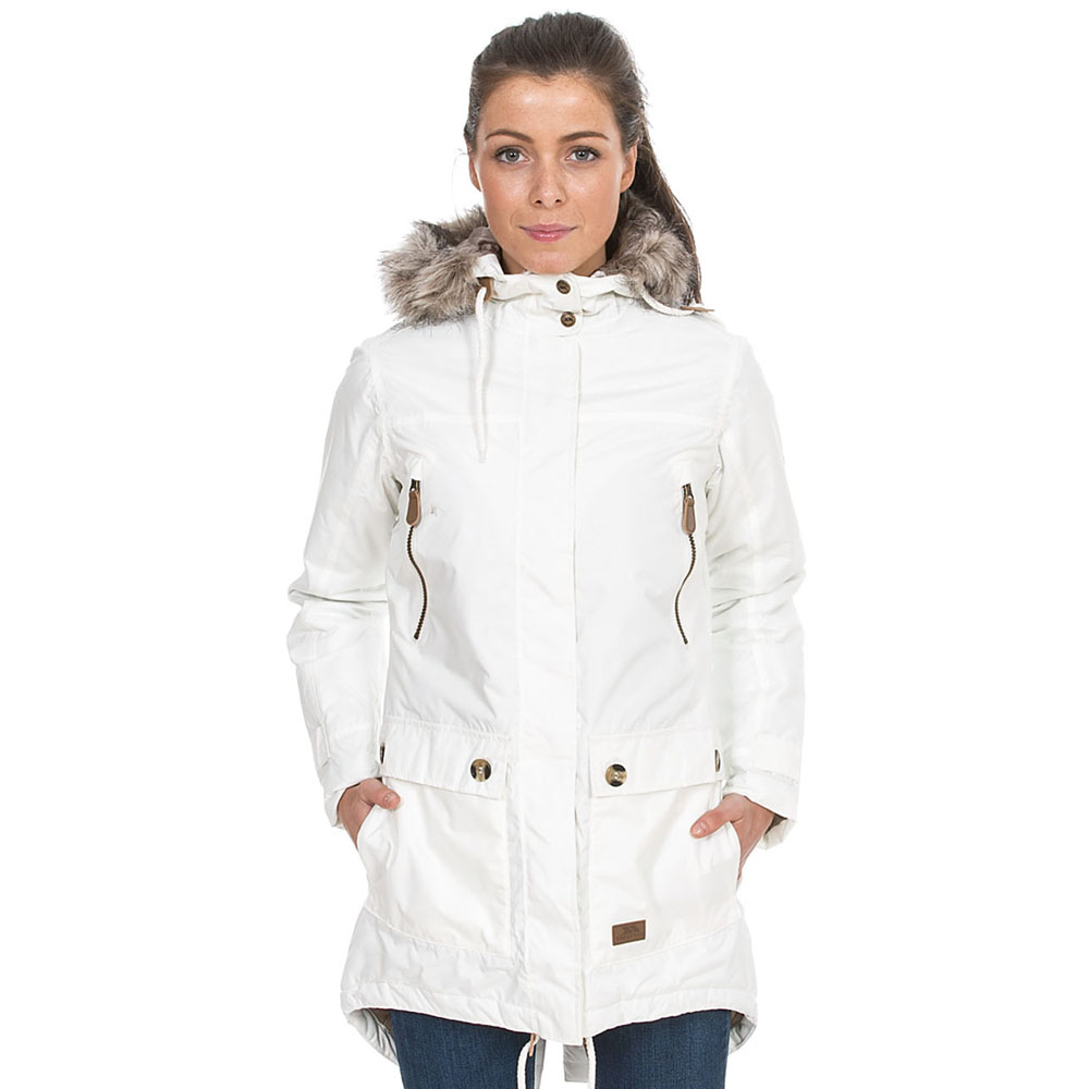 Trespass Womens/Ladies Clea Waterproof Faux Fur Trim Parka Jacket L - Bust 38’ (96.5cm)