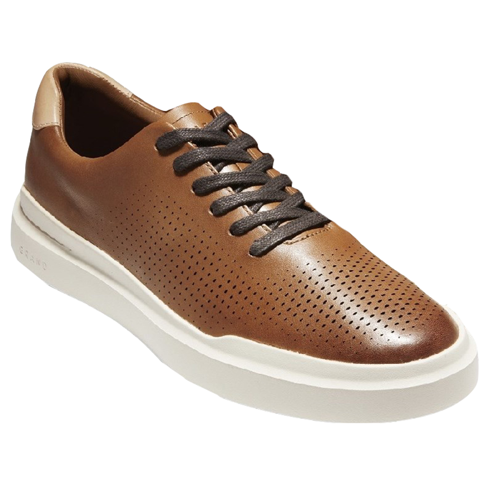 Cole Haan Mens Grandpro Rally Laser Cut Lace Up Trainers UK 