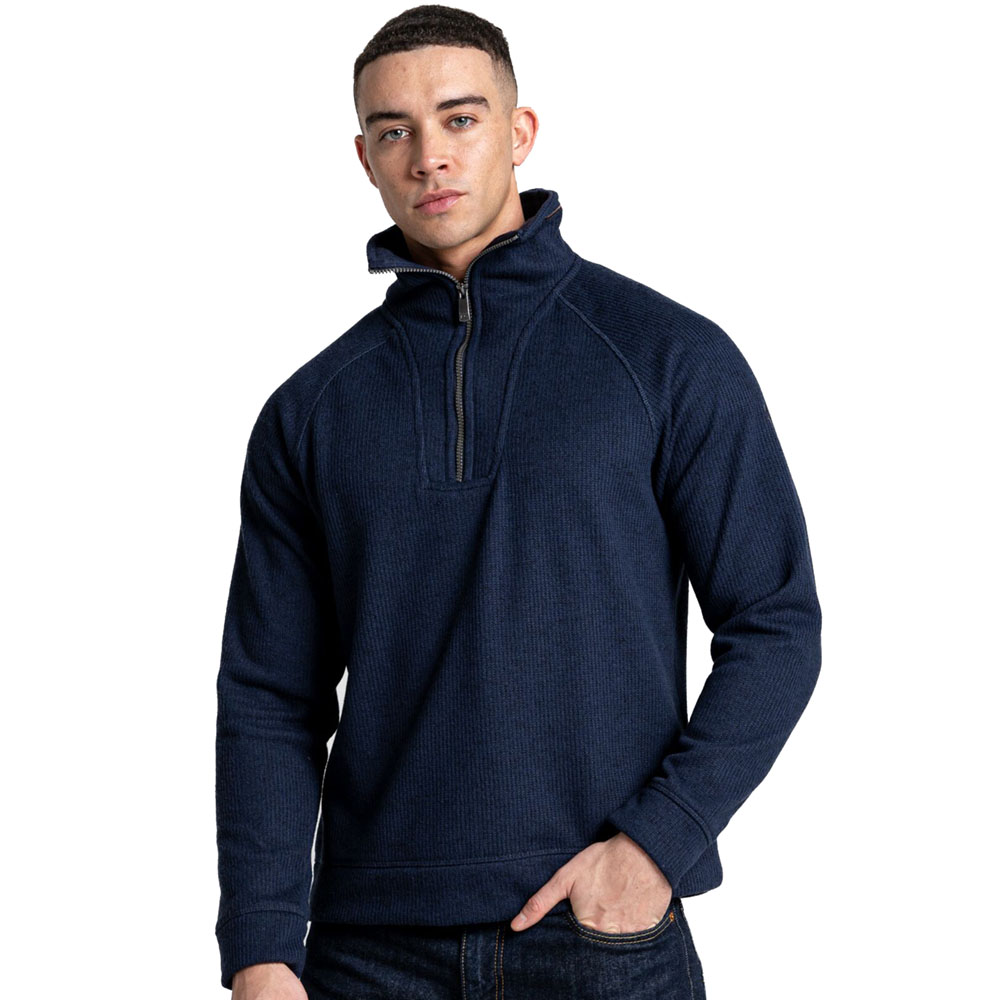 Craghoppers Mens Logan Half Zip Relaxed Fit Sweater S - Chest 38’ (97cm)