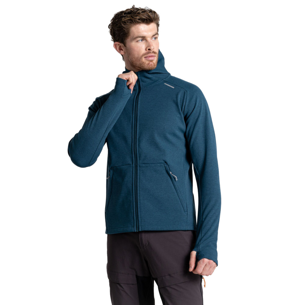 Craghoppers Mens Dynamic Pro Hooded Fleece Jacket L - Chest 42’ (107cm)