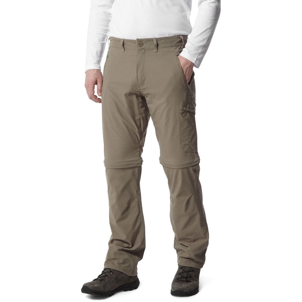 Craghoppers Mens Nosi Life Pro Convertible Zip Off Trousers 33S - Waist 33’ (84cm), Inside Leg 29’