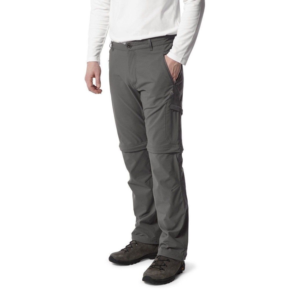 Craghoppers Mens Nosi Life Pro Convertible Zip Off Trousers 36S - Waist 36’ (91cm), Inside Leg 29’