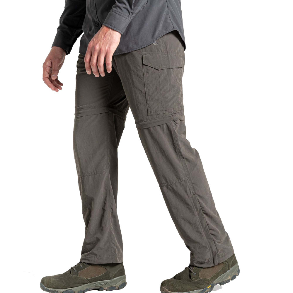 Craghoppers Mens NosiLife Convertible Walking Trousers 42R - Waist 42’ (107cm), Inside Leg 31’