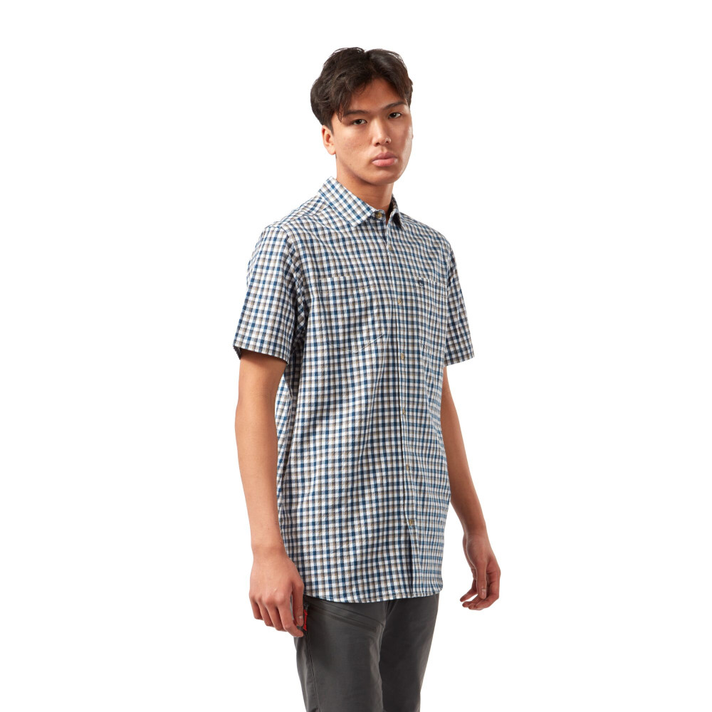 Craghoppers Mens Nour Short Sleeve Check Walking Shirt L - Chest 42’ (107cm)