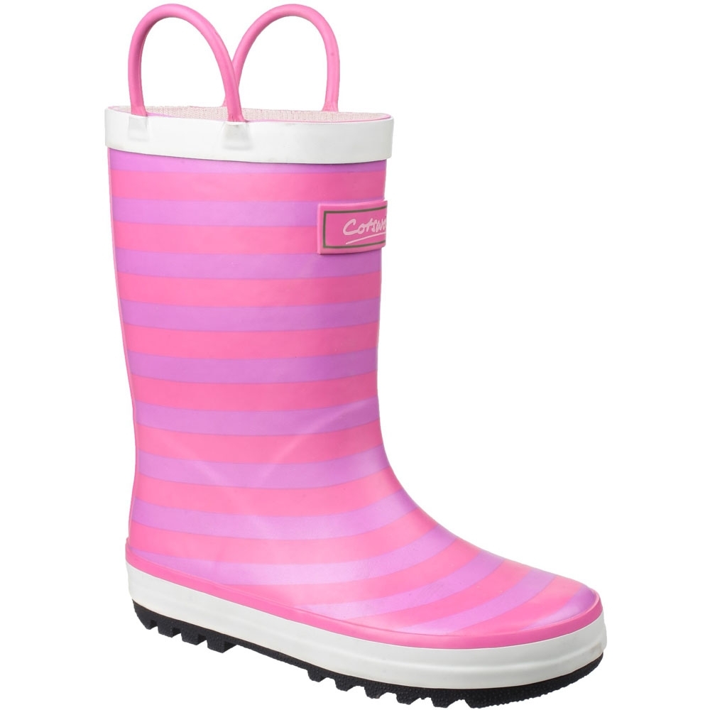 Product image of Cotswold Boys & Girls Captain Stripy Light Welly Wellington Boots UK Size 4.5 (EU 21.5, US 5.5)
