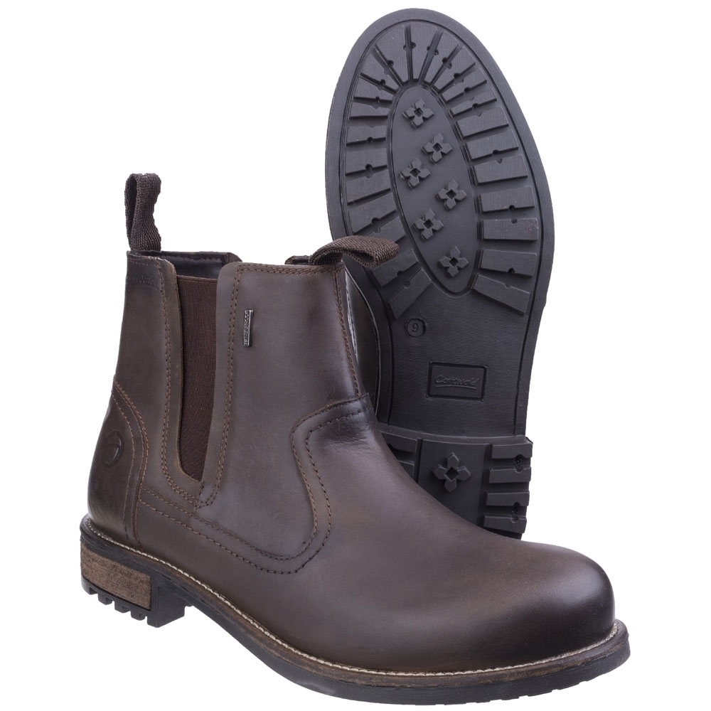 Cotswold Mens Worcester Nubuck Leather Light Waterproof Chelsea Boots UK Size 8 (EU 42, US 9)
