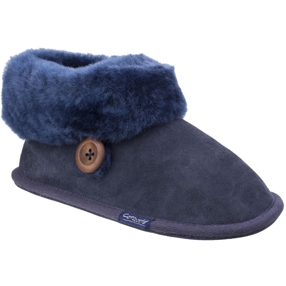 Cotswold Womens/Ladies Wotton Sheepskin Warm Premium Bootie Slippers UK Size 8 (EU 41)