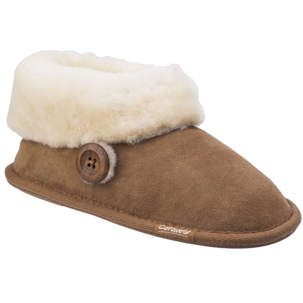 Cotswold Womens/Ladies Wotton Sheepskin Warm Premium Bootie Slippers UK Size 6 (EU 39)