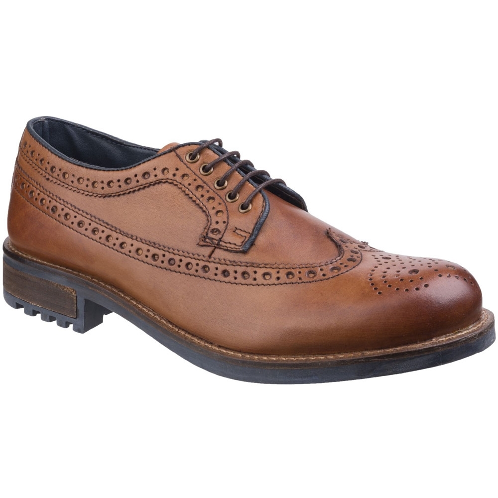 Product image of Cotswold Mens Poplar Lightweight Wing-Tip Brogue Oxford Dress Shoes UK Size 10 (EU 44, US 11)
