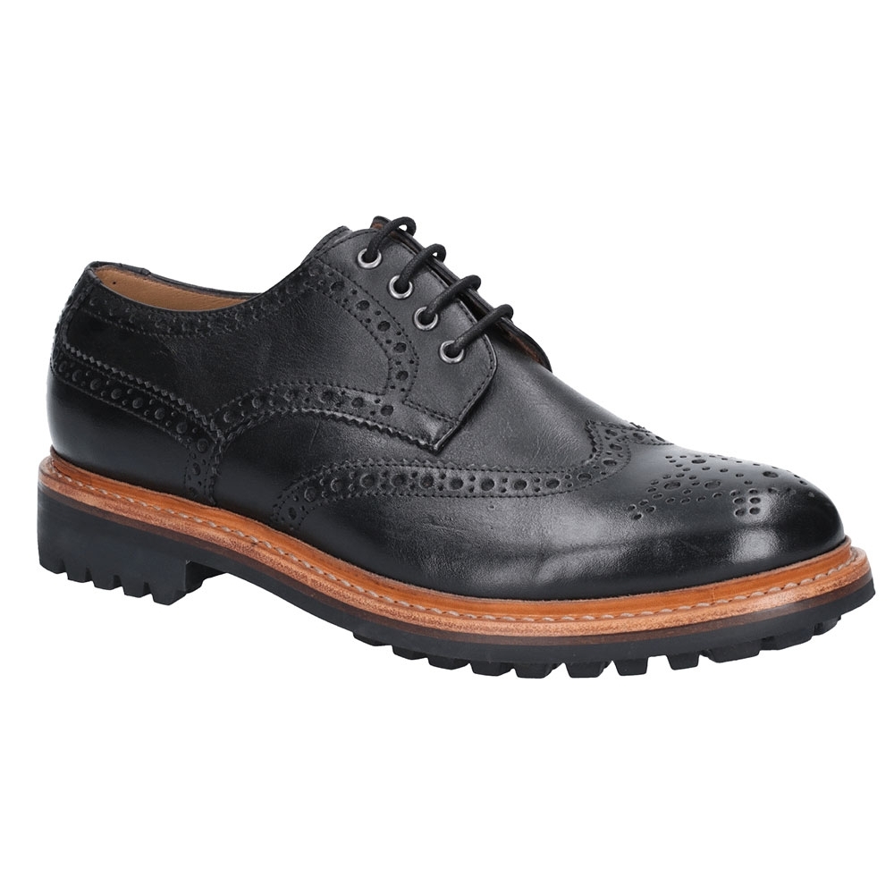 Cotswold Mens Quenington Commando Leather Laced Oxford Shoes UK Size 8 (EU 42)