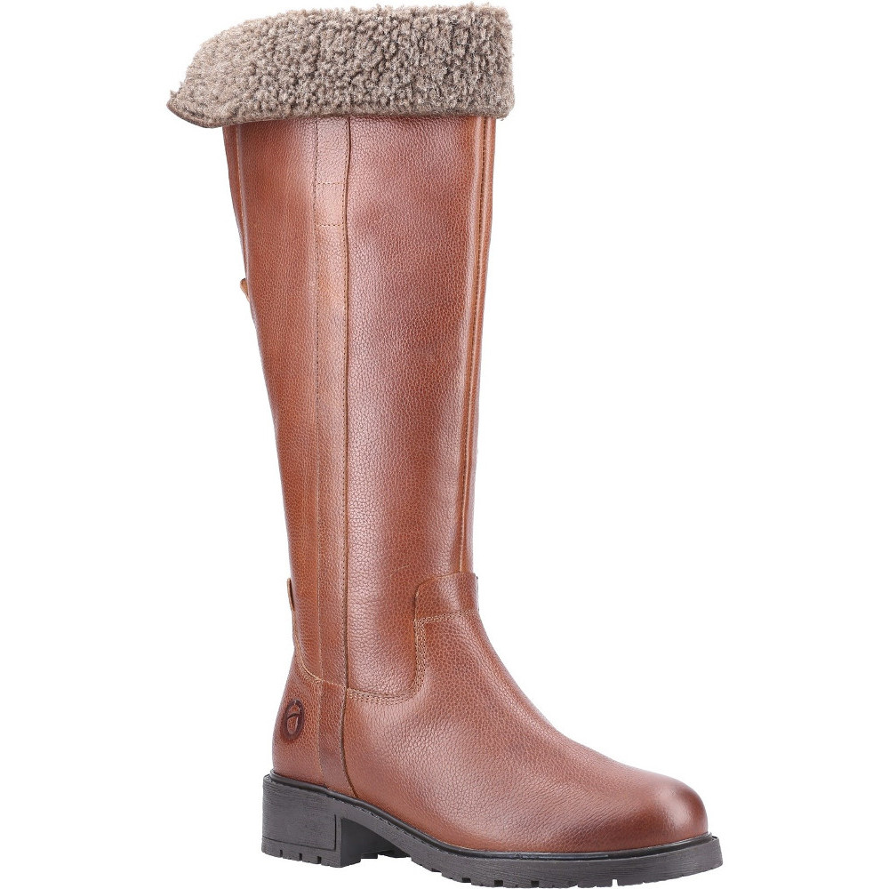 Cotswold Womens Cheltenham Zip Up Long Leather Boots UK Size 6 (EU 39)