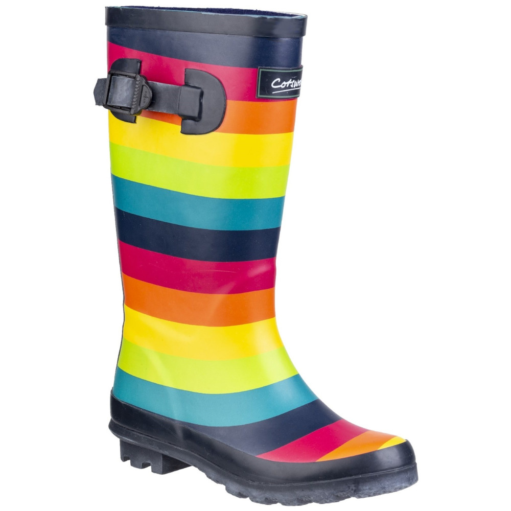 Cotswold Girls Rainbow Premium Waterproof Wellington Boots UK Size 8 (EU 25)