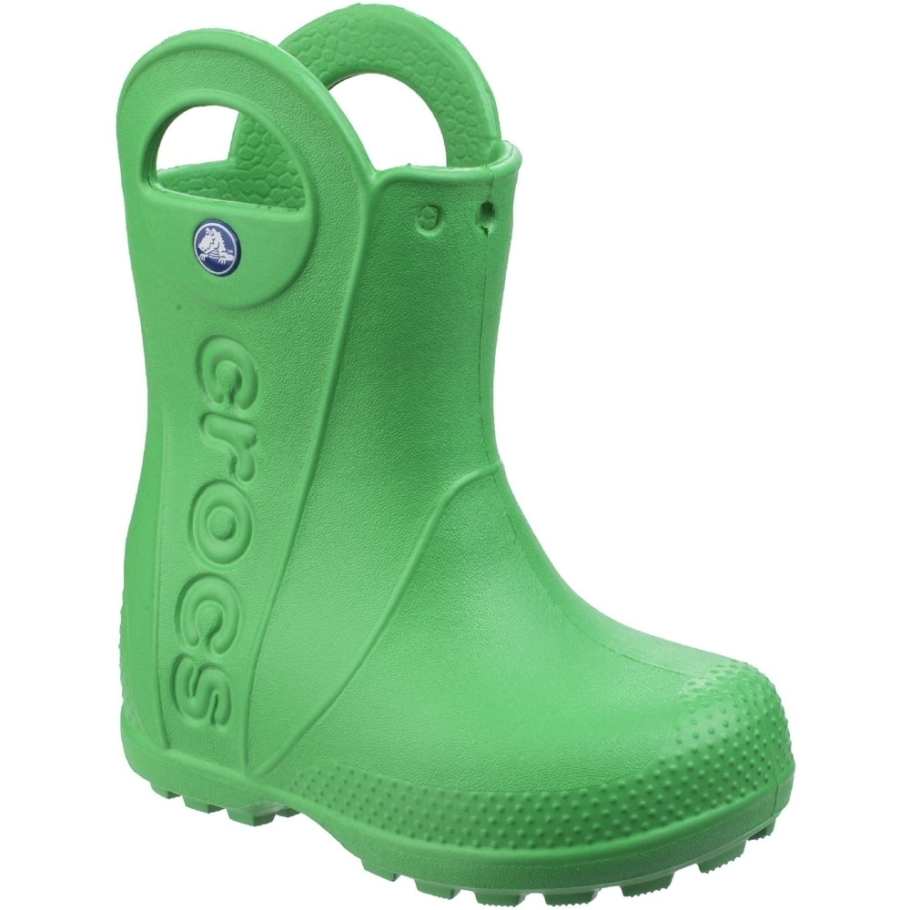Crocs Boys & Girls Handle It Rain Waterproof Wellies Wellington Boots UK Size 2 (EU 33-34, US J2)