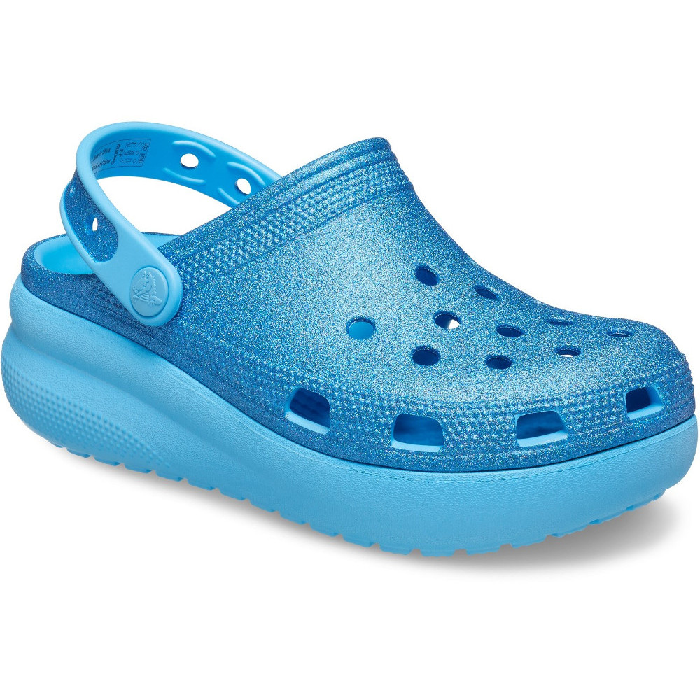 Crocs Girls Classic Crocs Glitter Cutie Slip On Summer Clogs UK Size 13 (EU 30-31)