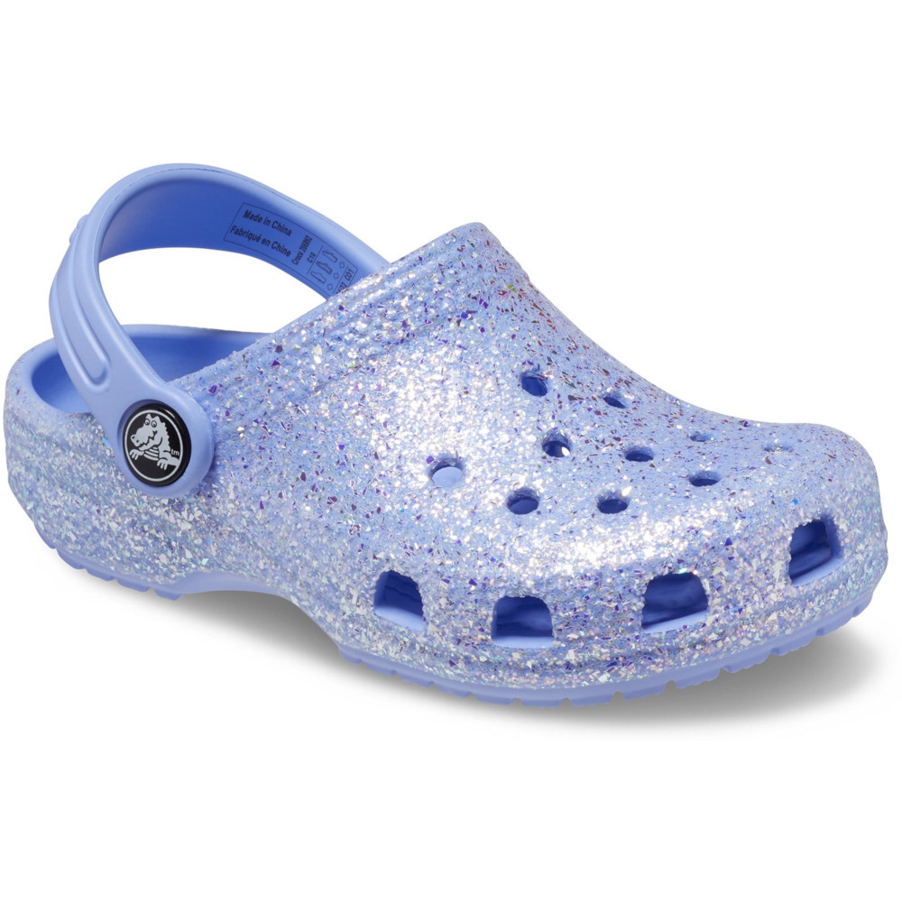 Crocs Girls Classic Glitter Lightweight Summer Clogs UK Size 4 (EU 19-20)