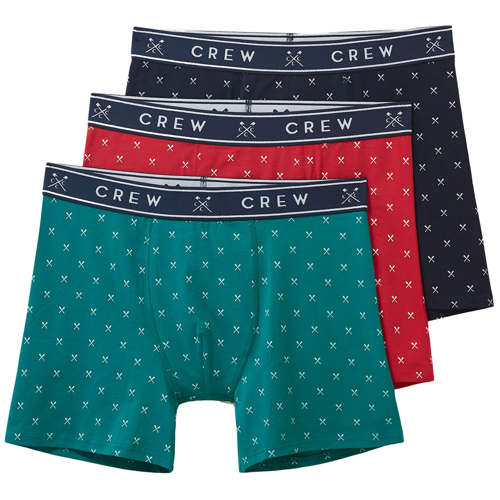 Crew Clothing Mens 3 Pack Jersey Boxer Shorts Small- Waist 31-33’