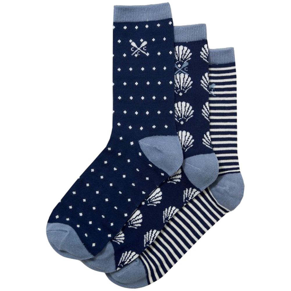 Product image of Crew Clothing Womens 3 Pack Breathable Bamboo Socks One Size