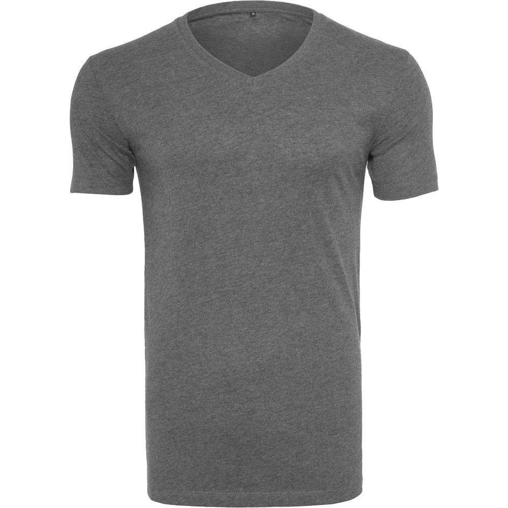 Product image of Cotton Addict Mens Light Cotton V Neck Short Sleeve T Shirt L - Chest 41' (104.14cm)