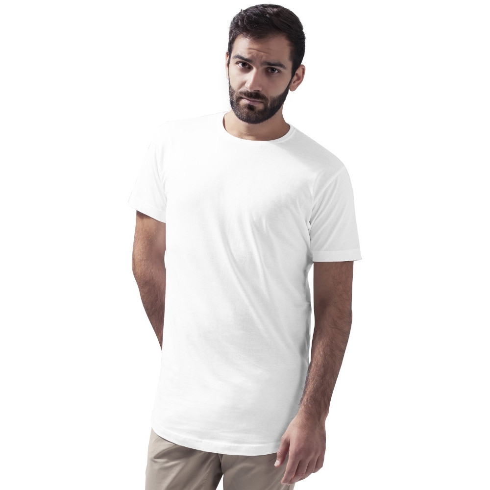 Cotton Addict Mens Shaped Long Cotton Short Sleeve T Shirt 2XL - Chest 47’ (119.38cm)