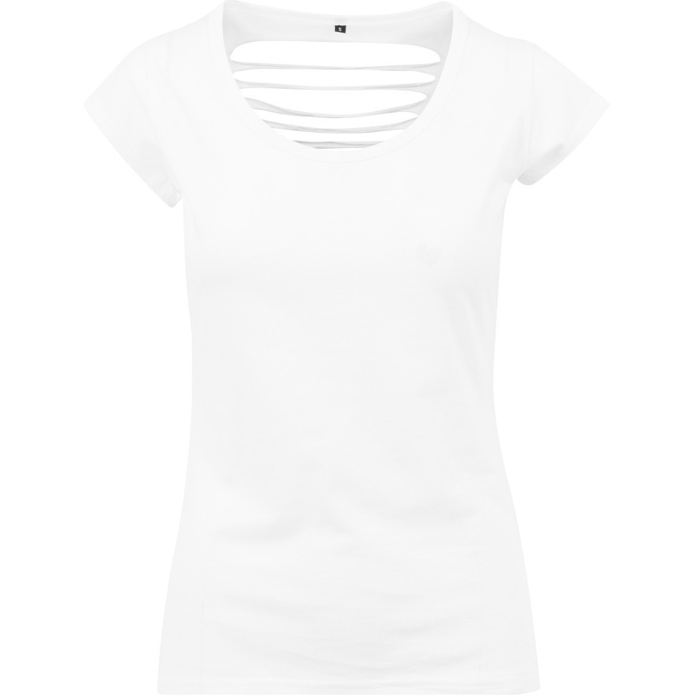 Cotton Addict Womens Back Cut Out Lightweight T Shirt XS - UK Size 8