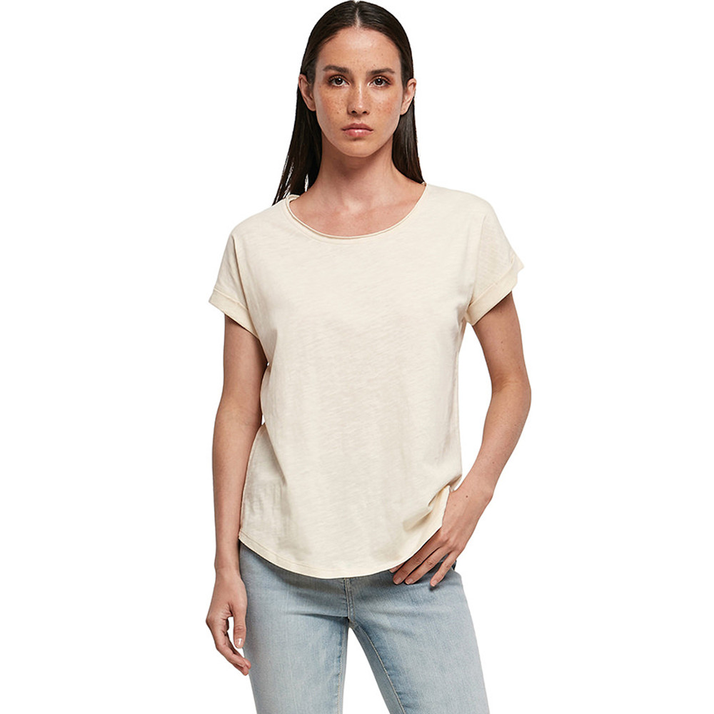 Cotton Addict Womens Long Slub Short Sleeve Cotton T Shirt S - UK Size 10