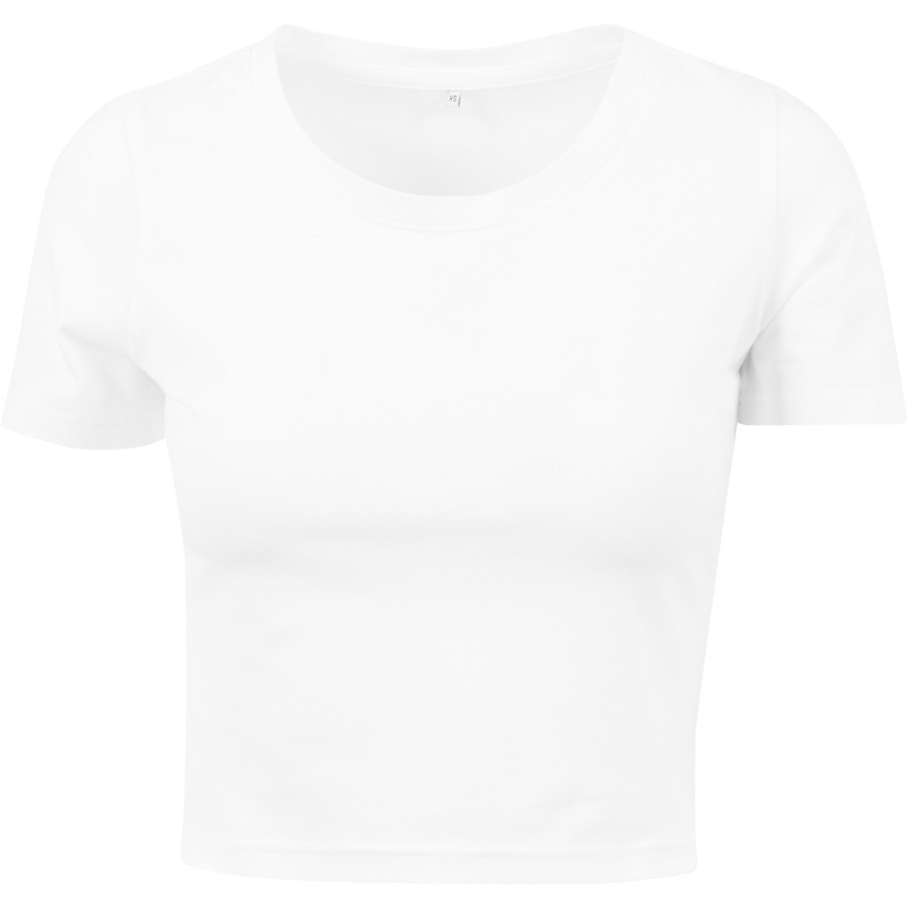 Cotton Addict Womens Cropped Short Sleeve Cotton T Shirt L - UK Size 14