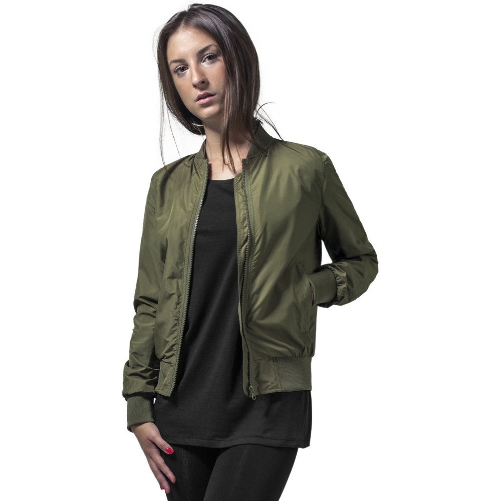 Cotton Addict Womens Nylon Casual Zip Up Bomber Jacket XS - UK Size 8