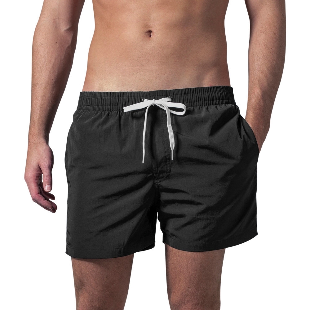 Cotton Addict Mens Elasticated Quick Dry Beach Swim Shorts M - Waist 33’ (83.82cm)
