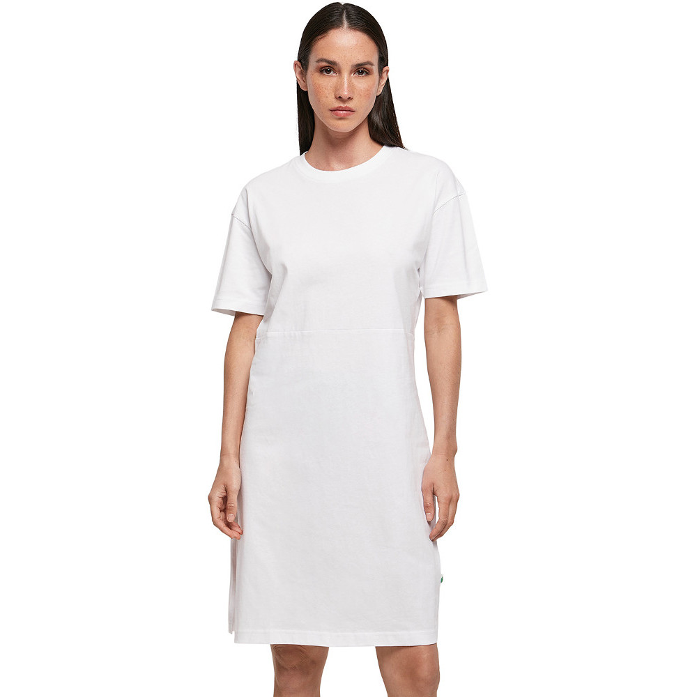 Cotton Addict Womens Organic Cotton Oversized Slit Tee Dress M- Bust 46’