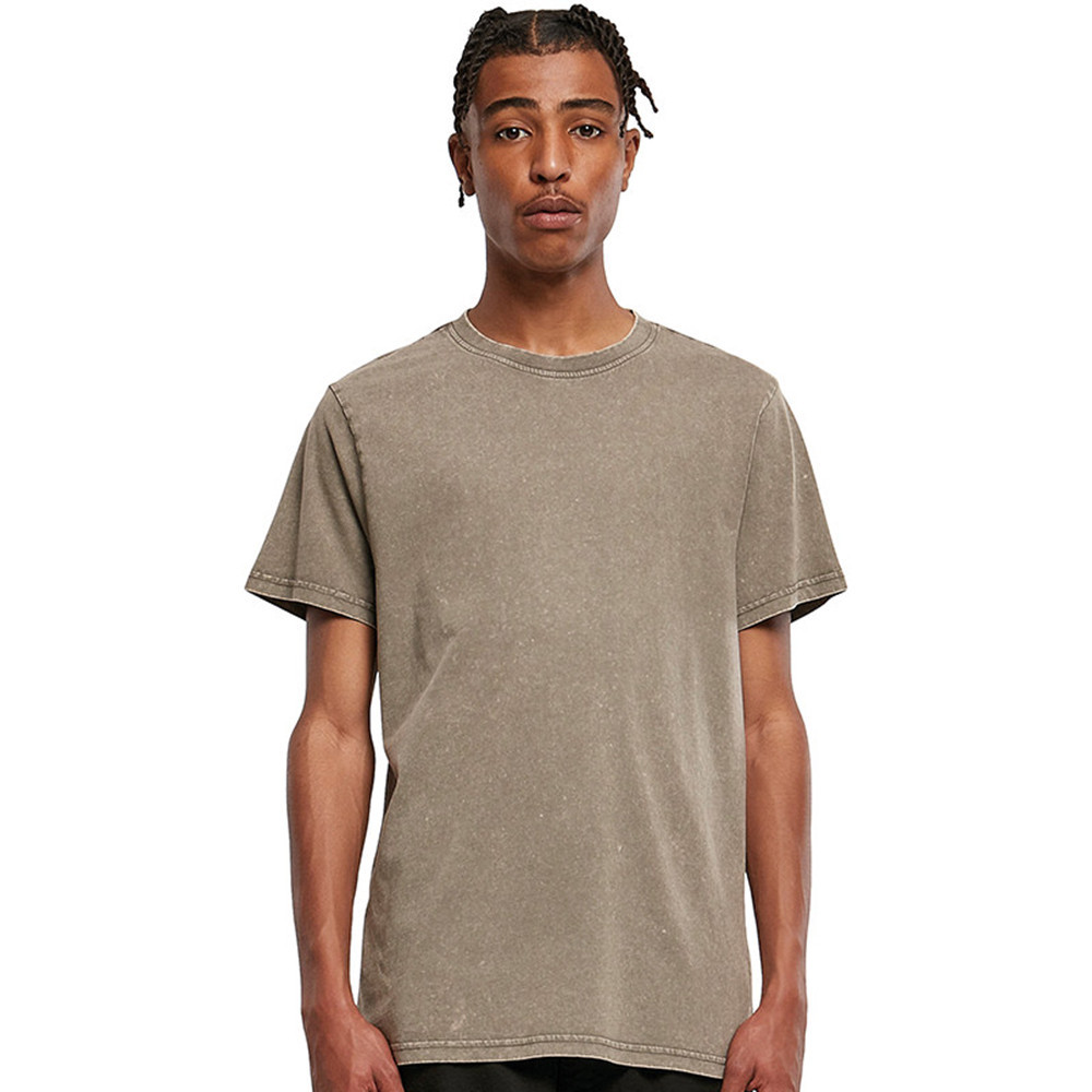 Cotton Addict Mens Cotton Acid Washed Round Neck T Shirt XL- Chest 45’